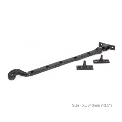 Black Rosehead Casement Stay