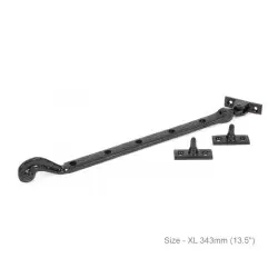 Black Rosehead Casement Stay