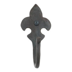 Blacksmith Beeswax Fleur De Lys Hat and Coat Hook