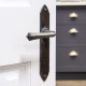 Blacksmith Beeswax Gothic Lever Door Handle