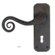 Blacksmith Beeswax Monkeytail Lever Door Handle