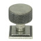 Blacksmith Pewter Patina Brompton Cabinet Knob on Square Rose