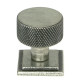 Blacksmith Pewter Patina Brompton Cabinet Knob on Square Rose