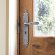 Blacksmith Pewter Patina Cromwell Lever Door Handle