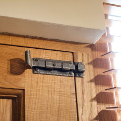 Blacksmith Pewter Patina Door Bolt