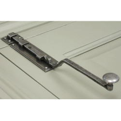 Blacksmith Pewter Patina French Door Bolt