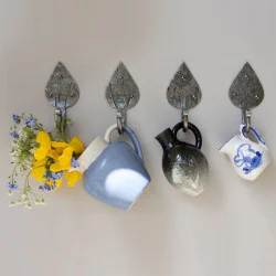 Blacksmith Pewter Patina Gothic Hat and Coat Hook