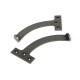 Blacksmith Pewter Patina Quadrant Stay (Pair)