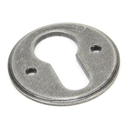 Blacksmith Pewter Patina Regency Euro Escutcheon