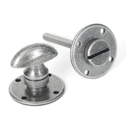 Blacksmith Pewter Patina Rustic Bathroom Thumbturn