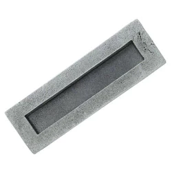 Blacksmith Pewter Patina Rustic Letter Plate