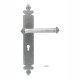 Blacksmith Pewter Patina Tudor Lever Door Handle