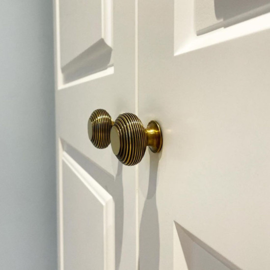 Brass Beehive Cupboard Knob