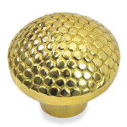 Brass Dimple Cabinet Knob