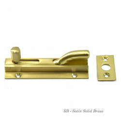 Brass Mayfair Bolt - Cranked Version