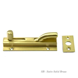 Brass Mayfair Bolt - Cranked Version