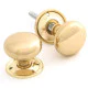 Brass Mushroom Knob Set