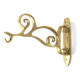 Brass Scroll Hanging Basket Bracket
