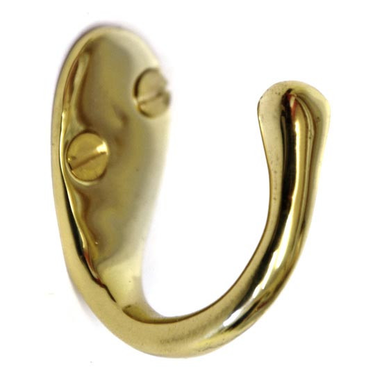Brass Single Loop Coat Hook