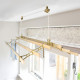Brass Six Lath Victorian Kitchen Maid® Pulley Clothes Airer