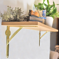 Brass Warwick Shelf Bracket