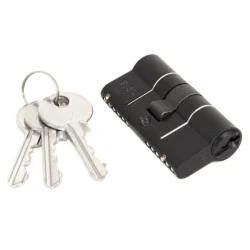 British Standard Double Euro Cylinder Lock - Black Finish