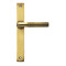 Brompton Slimline Lever Espagnolette Latch Set - Aged Brass