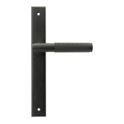Brompton Slimline Lever Espagnolette Latch Set - Matt Black