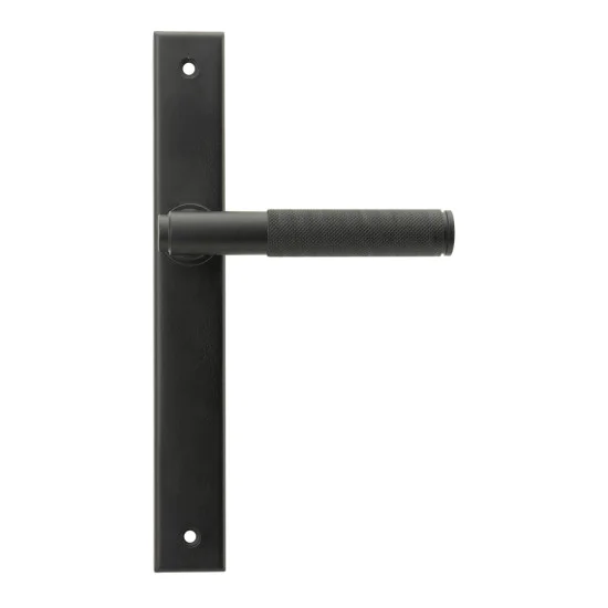 Brompton Slimline Lever Espagnolette Latch Set Matt Black