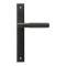 Brompton Slimline Lever Espagnolette Latch Set - Matt Black