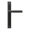Brompton Slimline Lever Espagnolette Latch Set - Matt Black