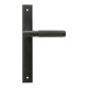 Brompton Slimline Lever Espagnolette Latch Set Matt Black