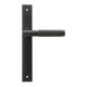 Brompton Slimline Lever Espagnolette Latch Set Matt Black