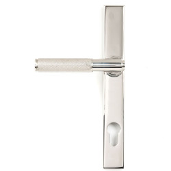 Brompton Slimline Sprung Lever Espagnolette - Polished Marine Stainless Steel