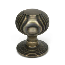 Burnished Brass Beehive Centre Door Knob