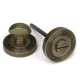 Burnished Brass Beehive Round Bathroom Thumbturn Set