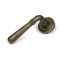 Burnished Brass Newbury Lever on Rose Set (Art Deco)