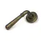 Burnished Brass Newbury Lever on Rose Set (Art Deco)