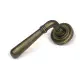 Burnished Brass Newbury Lever on Rose Set (Art Deco)