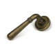 Burnished Brass Newbury Lever on Rose Set (Art Deco) - Unsprung