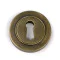 Burnished Brass Round Escutcheon (Plain)