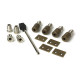 Burnished Brass Secure Stops (Pack of 4)