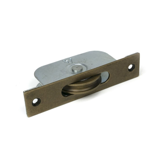 Burnished Brass Square Ended Sash Pulley 75kg