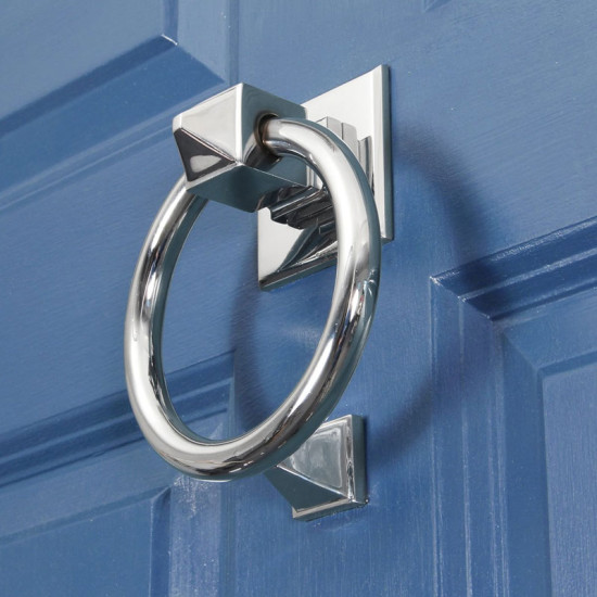 Bloomsbury Round Door Knocker - Polished Chrome