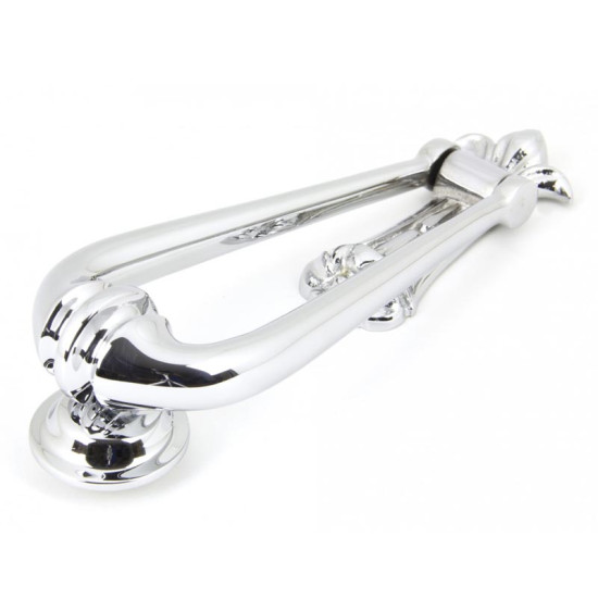 Polished Chrome Teardrop Door Knocker