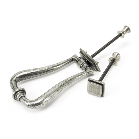 Blacksmith Pewter Patina Slimline Art Deco Door Knocker