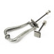 Blacksmith Pewter Patina Slimline Art Deco Door Knocker