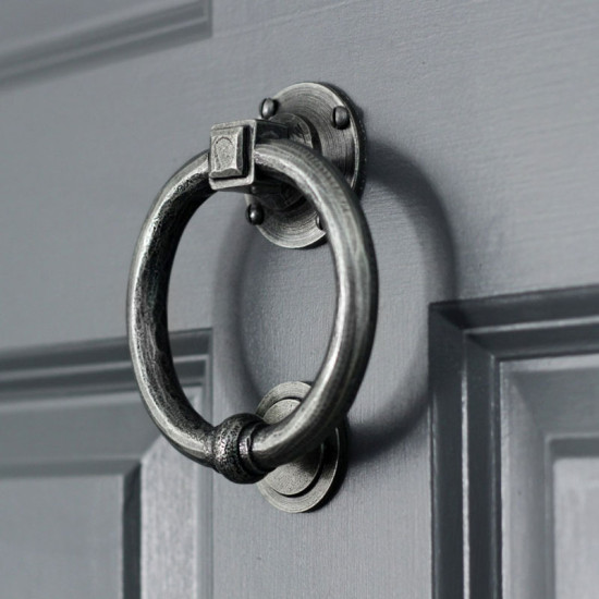 Blacksmith Pewter Patina Regency Door Knocker
