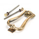 Period Slimline Art Deco Door Knocker - Polished Bronze
