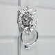Regency Lions Head Door Knocker - Polished Chrome